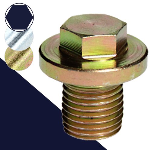 Wide Flange Drain Plug,Steel, Finishes Vary,Special OEM