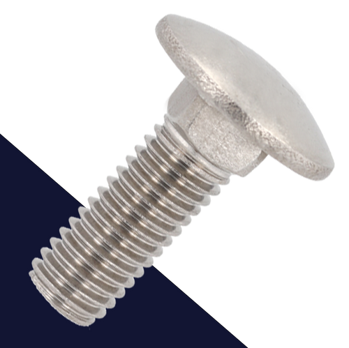 M5X0.8 Carriage Bolt,A2-70 Stainless,DIN 603