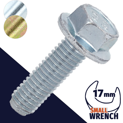 M12X1.25 ExFine Flange Bolt,Steel Class 10.9 Zinc,JIS B-1189 / 17mm Wrench