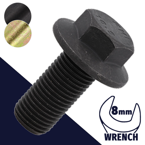 M5X0.8 Flange Bolt,Steel Class 10.9,DIN 6921 / 8mm Wrench