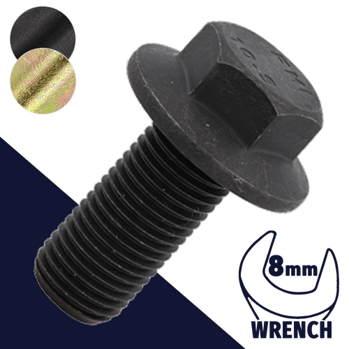 M5X0.8 Flange Bolt,Steel Class 10.9,DIN 6921 / 8mm Wrench