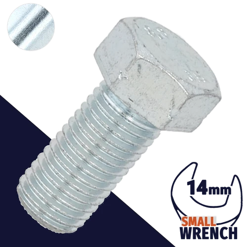 M10X1.25 Fine Hex Bolt,Steel Class 8.8 Zinc,JIS B-1180 / Wrench 14mm