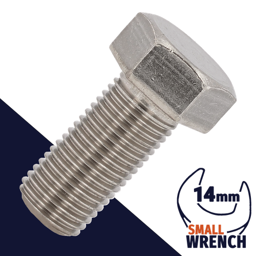 M10X1.25 Fine JIS Hex Bolt,Stainless Steel,JIS B1180 / Wrench 14mm