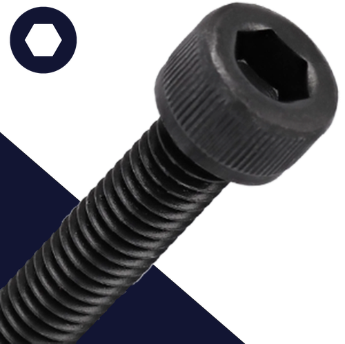 M24X2.0 Fine Socket Head,Steel Class 12.9 Black,DIN 912