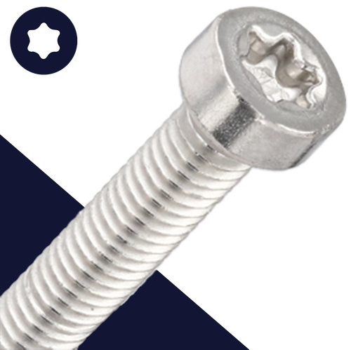 M8 Low Torx Socket,Stainless Steel A2,ISO 14580