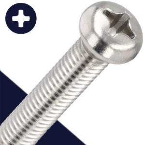 M6X1.0 Small Pan Head Phillips,Stainless Steel A2,JIS B-1111