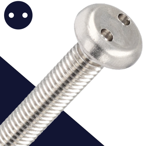 M5 Snake Eye Cheese Head,Stainless Steel A2,Security Screw