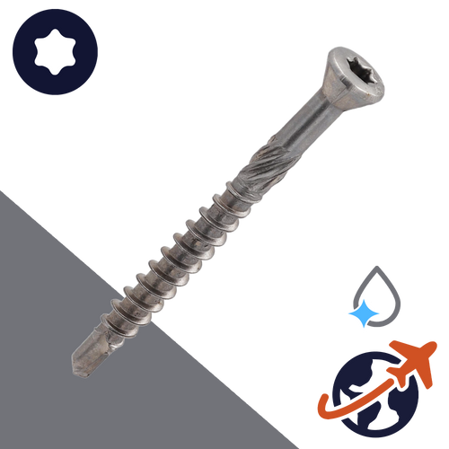 M3.2 Torx Oval Head,Minning Ribs + Self Drilling,C1 Stainless Steel