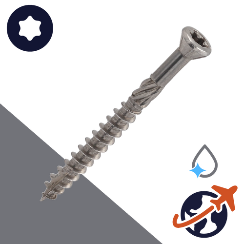 M4.5 Torx Oval Head,Milling Ribs + Cutting Tip,C1 Stainless Steel