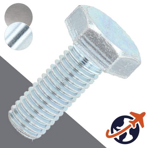 M10X1.0 Extra Fine Hex Bolt,Steel Class 8.8,DIN 960/961