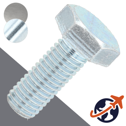 M10X1.0 Extra Fine Hex Bolt,Steel Class 8.8,DIN 960/961