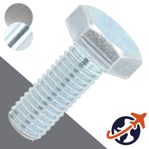 M10X1.0 Extra Fine Hex Bolt,Steel Class 8.8,DIN 960/961