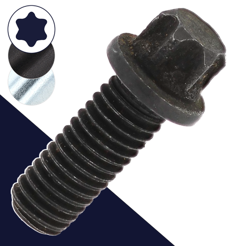 M6X1.0 External Torx,Class 10.9 Steel,Specialty Flange Bolt