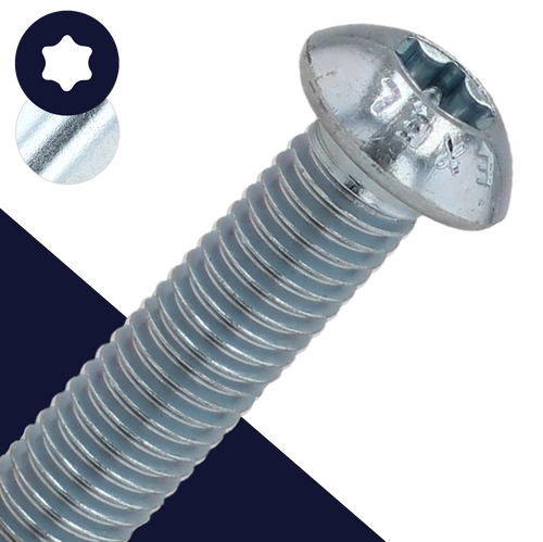 M3X0.5 Torx Button Head,Steel Class 10.9,ISO 7380-1 TX