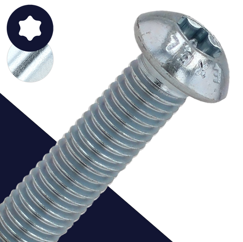 M3X0.5 Torx Button Head,Steel Class 10.9,ISO 7380-1 TX