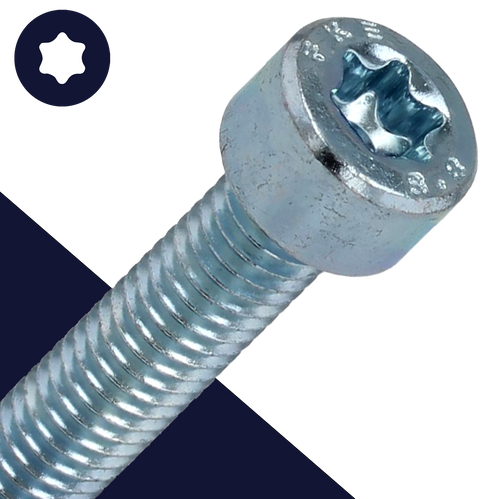 M5X0.8 Torx Socket Head - Steel 8.8 Zinc ISO 14579