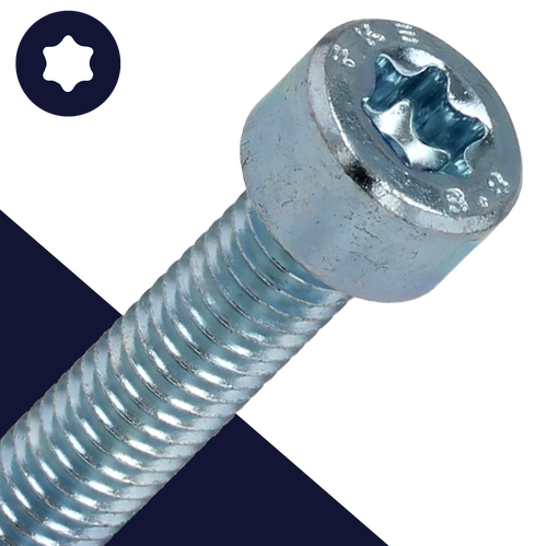 M8X1.25 Torx Socket Head - Steel 8.8 Zinc ISO 14579
