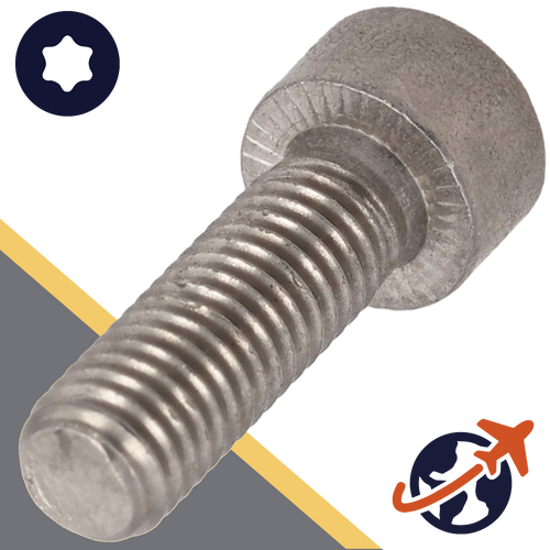 M8 Serrated,Torx Socket Head,Stainless Steel