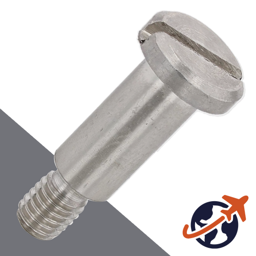 M5X0.8 Slotted Shoulder Cheese Head - AISI 303 Stainless DIN 923