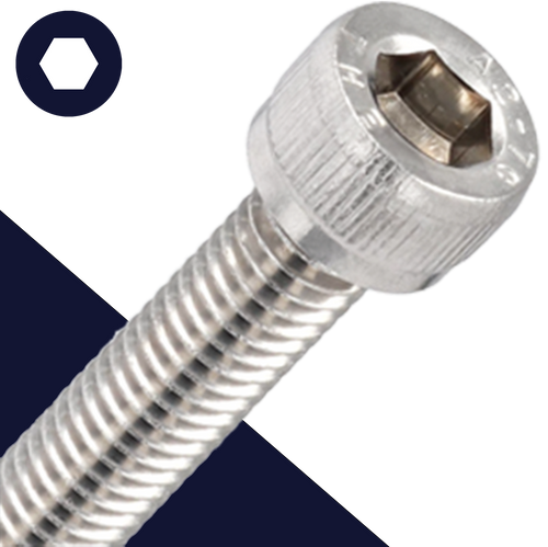 M3.5X0.6 Socket Head Cap Screw - A2 Stainless DIN 912