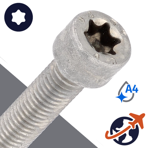 M10X1.5 Torx Socket Head - A4-70 Stainless ISO 14579