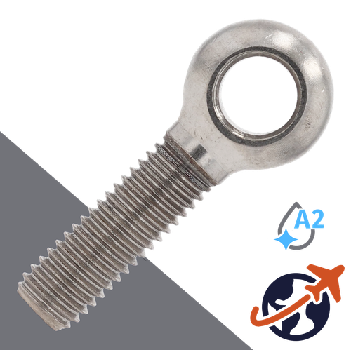 M10X1.5 Eye Swing Bolt - A2 Stainless Steel DIN 444-B