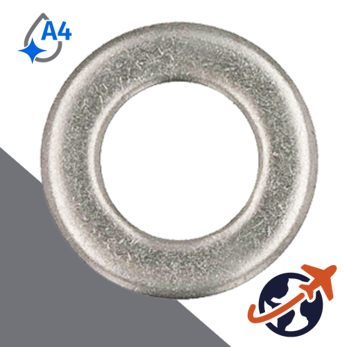 ISO Flat Washer Chamfered - A4 Stainless HV200 ISO 7090