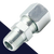 Metric to NPT Union Straight Compression Set Zinc Plated Steel