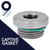 Low Profile Steel Allen Socket Drain Plug with Captive Seal, Zinc Plated