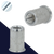 1/4-20" Smooth Round,Rivet Insert Nut,Steel