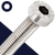 M10X1.5 - A2 Stainless DIN 7984 - Allen Socket LOW Head Cap Screw