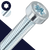 M6X1.0 Torx Socket Low Head 8.8 Zinc Coarse ISO 14580