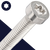 M8X1.25 Torx Low Socket Head Screw - A2 Stainless ISO 14580