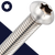 M10X1.5 Torx Button Head Cap Screw - A2 Stainless ISO 7380-1 TX