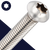 M4X0.7 Torx Button Head Cap Screw - A2 Stainless ISO 7380-1 TX