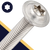 M6X1.0 Torx Flange Button Head Screw - A2 Stainless ISO 7380-2 TX