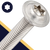 M8X1.25 Torx Flange Button Head Screw - A2 Stainless ISO 7380-2 TX