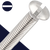 Slotted Oval Head Stainless M8X1.25 Coarse DIN 964