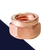 Slit Locking Hex Nut,Steel Class 8 Copper Exhaust,DIN 14441