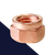 Slit Locking Hex Nut,Steel Class 8 Copper Exhaust,DIN 14441