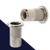 Flanged Head,Ribbed Rivet Insert Nut,A2 Stainless, Open End