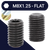 M8 Flat Point Allen Set Screw Stud 45H DIN 913