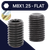 M8 Set Screw,Steel Class 45H,DIN 913 Flat Point