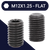 M12X1.25 Ex Fine Set Screw,Steel Class 45H,DIN 913 Flat Point