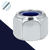 Nylon Locking Nut High Class 8 Steel Zinc DIN 982