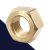 Coarse DIN 934 Nut,Brass,Plain Finish