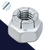 Flexloc Lock Nut,Steel Class 8,Base DIN 980V