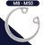 M8 - M50 INTERNAL Retaining Ring,1.4122 Stainless,For Bores / DIN 472