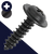 Self Tapping Modified Phillips Truss Head Screw Black