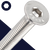 M8X1.25 Flat Head Cap Screw - A2 Stainless ISO 10642